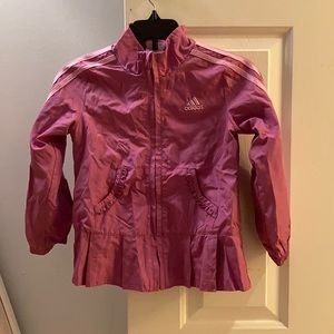 Almost purple pink girls Adidas wind breaker